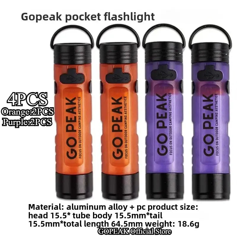 Mini Torcia Elettrica Chiave Esterna Clip Cap Ambient Led Lunga Resistenza Disastro Sollievo Emergenza 5050 Piccola Luce - My Hashtag Shop