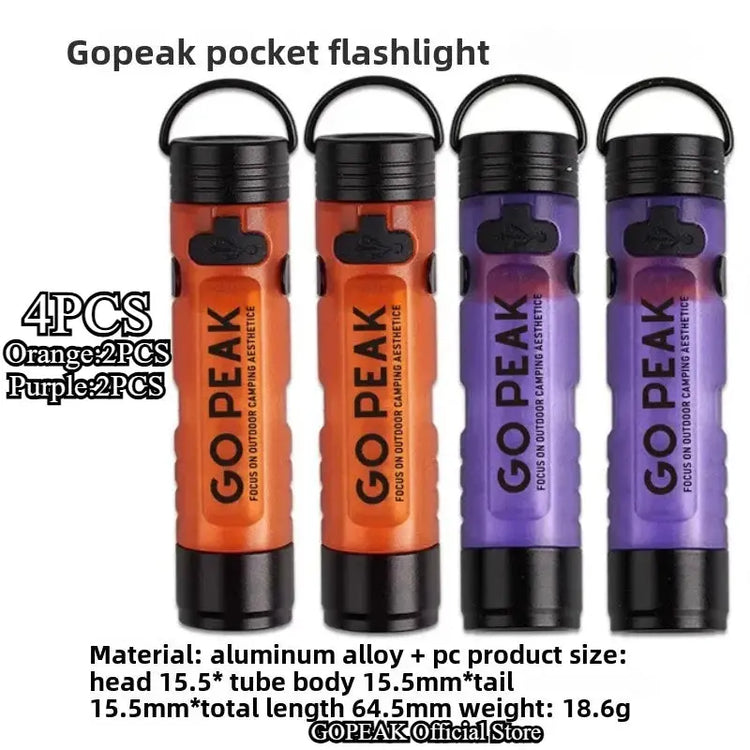 Mini Torcia Elettrica Chiave Esterna Clip Cap Ambient Led Lunga Resistenza Disastro Sollievo Emergenza 5050 Piccola Luce - My Hashtag Shop