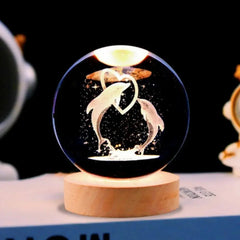 NEW Christmas Birthday Gifts6 Crystal Ball Planet Night Light Laser Solar System Globe Astronomy Festival Gifts Desktop Decoration HASHTAG