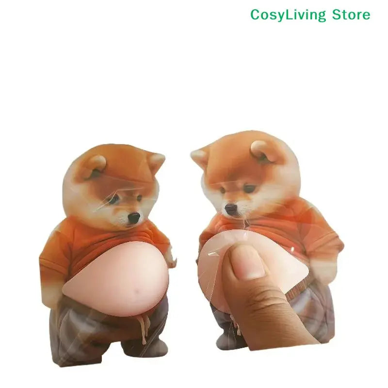 Adesivi 3D a Forma di Cucciolo, Decorazione Squeezable Shiba Inu, Gadget per Feste di Compleanno per Bambini, Articoli per Festival - My Hashtag Shop