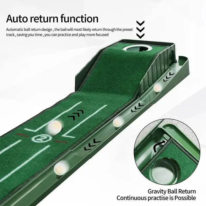 Mini tappetino da golf verde Putter portatile per pratica di golf per interni ed esterni PM015 - My Hashtag Shop