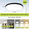 Plafoniera a LED intelligente con telecomando Plafoniere dimmerabili a 3 colori Lampade a pannello ultrasottili Lampada da soffitto per cucina camera da letto HASHTAG