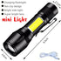 Potente mini torcia portachiavi LED COB USB C ricaricabile lampada da lavoro sospesa portachiavi impermeabile lampada da tasca da campeggio - My Hashtag Shop