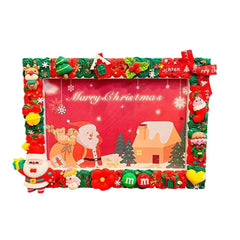 DIY Christmas gifts Gum Cream 6 Inch Photo Frame Materials Packaging Handmade Production Wooden Cartoon Photo Frame HASHTAG