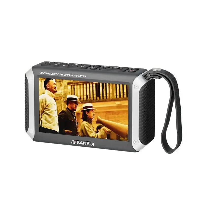 Display a LED da 4,3 pollici Radio Altoparlante Bluetooth senza fili Radio FM portatile Slot per scheda TF Lettore musicale MP4 Video Boom Box - My Hashtag Shop