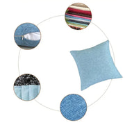 Fodera per cuscino in tinta unita 40X40/45X45 Federa quadrata in lino accogliente per casa, camera da letto, casa, ufficio, 1 pz HASHTAG