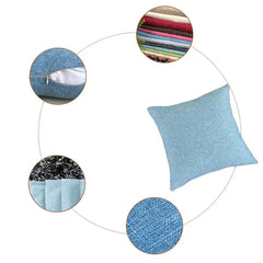 Fodera per cuscino in tinta unita 40X40/45X45 Federa quadrata in lino accogliente per casa, camera da letto, casa, ufficio, 1 pz HASHTAG