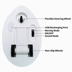 Giocattoli per gatti con topo interattivo elettrico Giocattolo di peluche divertente Giocattoli di movimento interattivo per animali domestici intelligenti Accessori per gatti per animali domestici a movimento rapido HASHTAG