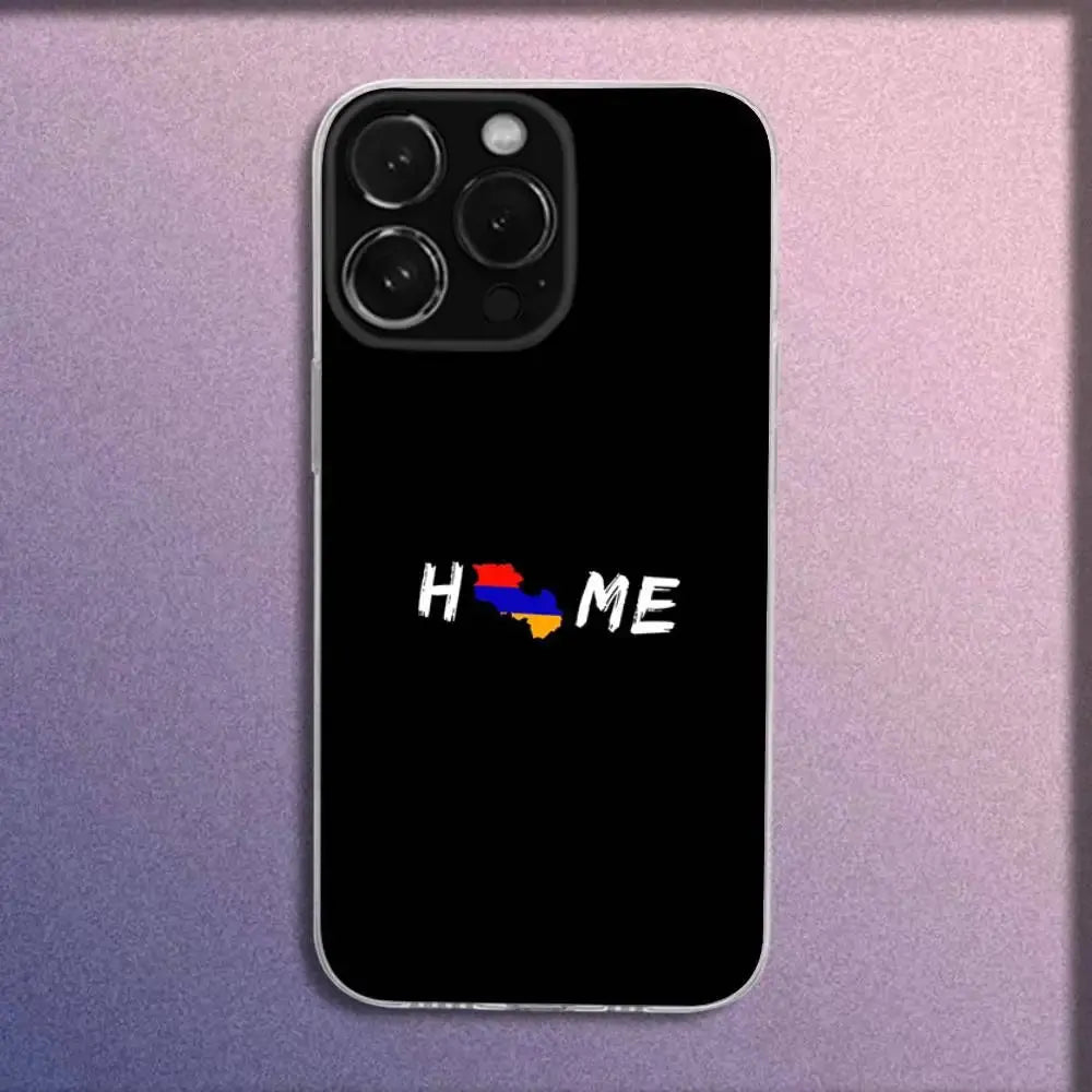 Custodia per telefono armeno Dedo Babo A-Artsakh per iPhone 16,15,14,13,12,11 Plus,Pro,Max,XR,XS,Plus,E,Mini Cover trasparente - My Hashtag Shop