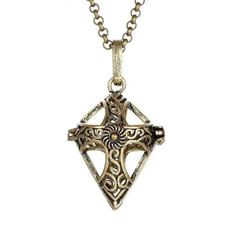 Chime Music Angel Ball Caller Locket Necklace Vintage Pregnancy Necklace. - HASHTAG