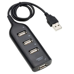 Hub USB ad alta velocità USB 2.0 a 4 porte con cavo Mini hub splitter USB Utilizzare adattatore di alimentazione Presa multipla per PC portatile Notebook HASHTAG