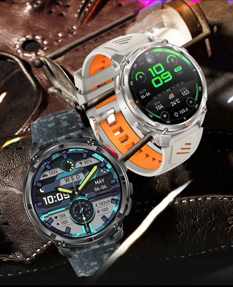 Nuovo T-REX3 Ultra 1100mAh Batteria SmartWatch 10ATM GPS impermeabile Bussola Torcia 1.7 "AMOLED HD Chiamata Sport Smart Watch da uomo - My Hashtag Shop