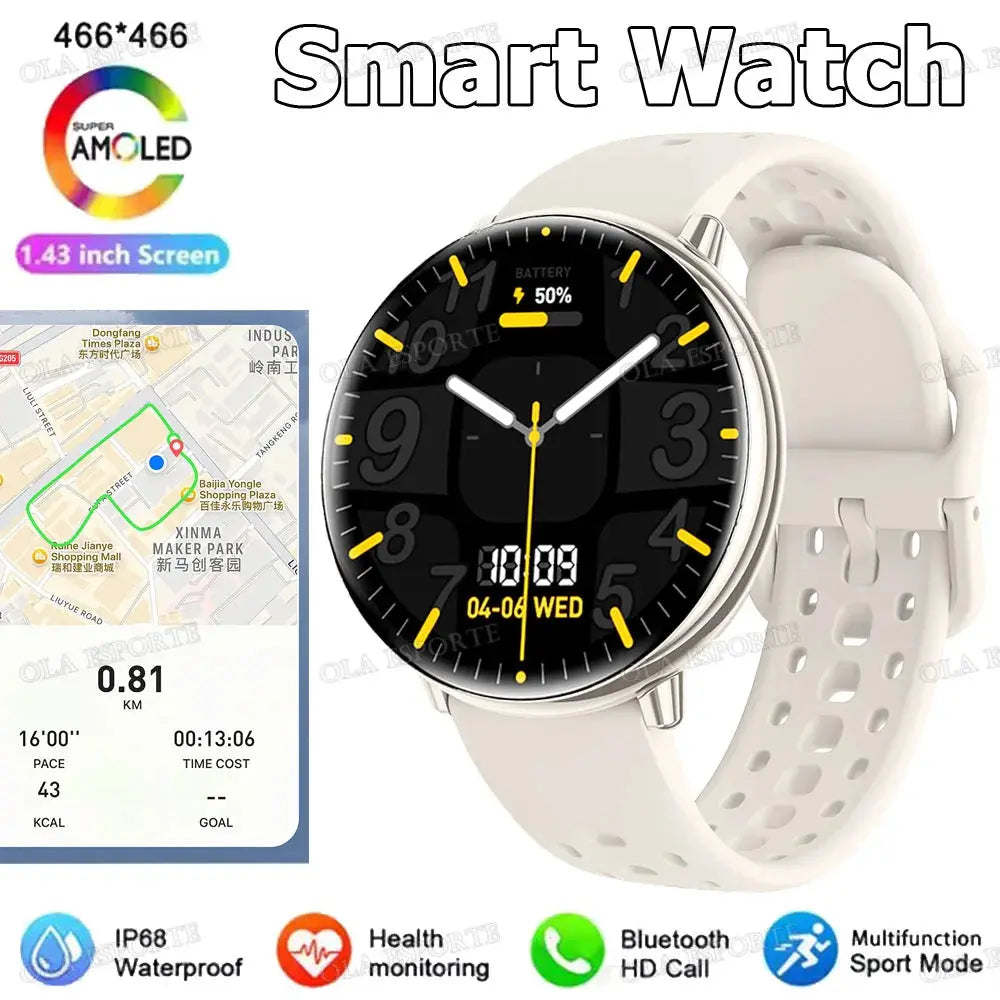 Per Amazfit Active 2 GPS Astuto Della Vigilanza Delle Donne Degli Uomini Ai GPT Amoled Impermeabile Sport SmartWatch Bussola NFC BT Chiamata Orologi per - My Hashtag Shop