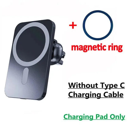 Caricatore wireless per auto magnetico da 30 W per iPhone 15 14 13 12 Pro Max Mini Macsafe Supporto per telefono per auto Supporto per supporto Stazione di ricarica rapida - My Hashtag Shop