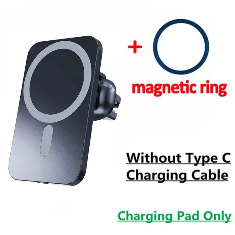 Caricatore wireless per auto magnetico da 30 W per iPhone 15 14 13 12 Pro Max Mini Macsafe Supporto per telefono per auto Supporto per supporto Stazione di ricarica rapida - My Hashtag Shop