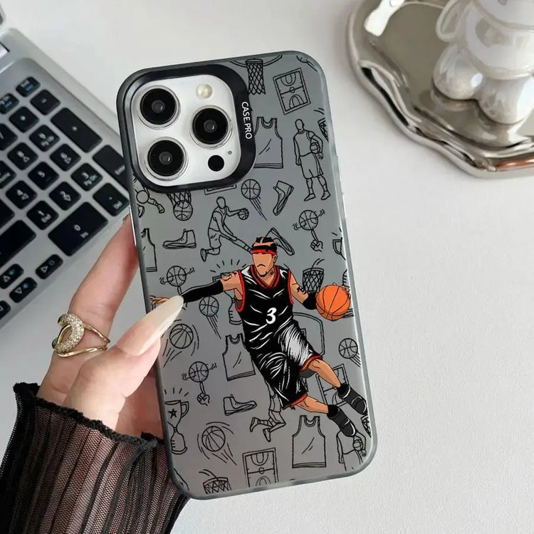 Custodia per telefono Cool Basketball Star per iPhone 16 15 Pro Max 13 12 11 Pro 14ProMax 16Plus XS Max XR SE 16e shell - My Hashtag Shop