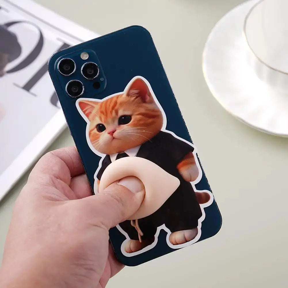 Adesivi 3D a Forma di Cucciolo con Pancia Gonfia, Adesivi Morbidi 3D a Forma di Gatto per Cover di Telefoni, Quaderni, Scrapbooking e Decorazioni Fai-da-Te - My Hashtag Shop