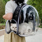 Borsa da trasporto per gatti per animali domestici Zaini spaziali per animali domestici Zaino trasparente portatile traspirante Borse per capsule spaziale per trasporto di cuccioli di cane - My Hashtag Shop