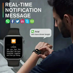 2025 Nuovo Smartwatch per uomo Android IOS Telefono 1.73 "Schermo Bluetooth Chiamata Monitoraggio della pressione dell'ossigeno nel sangue Smart Watch da donna HASHTAG