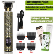 T9 Tagliacapelli Riparazione Barba Rasatura Corpo Tagliacapelli Clippers Macchina elettrica Uomo Macchina per taglio di capelli 0mm Barbiere Rasoio HASHTAG