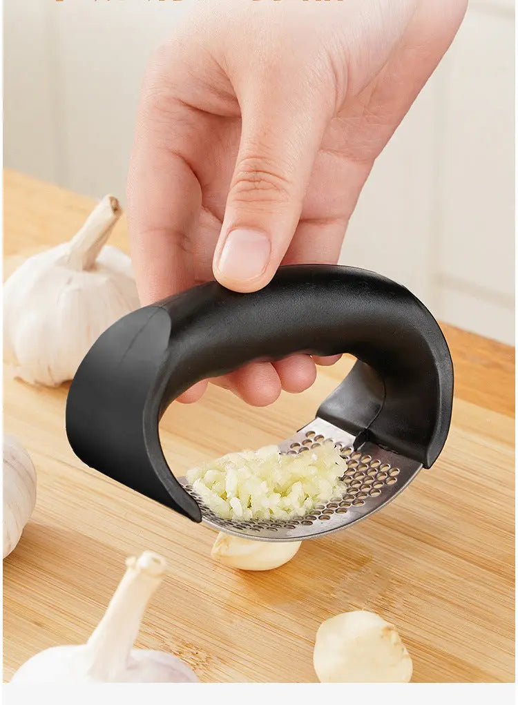 Stainless Steel Garlic Press Crusher. - HASHTAG