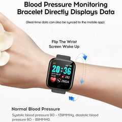 Sport Smartwatch donna bracciale uomo Smart Watch connected Music Control Player Fitness Step Sleep Monitor Y68 D20 sveglia HASHTAG