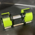 Set manubri rotondi regolabili, seconda generazione, aumento 2 kg, 24 kg, 36 kg, fitness, appena aggiornato - My Hashtag Shop