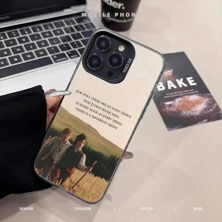 La custodia per telefono H-Hobbit Cool per IPhone 16 15 14 13 12 11 Pro Max Plus Cover posteriore antiurto color argento - My Hashtag Shop