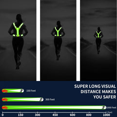 Outdoor Night Walking Safety Vest Highlight Adjustable Lightweight Reflective Vest Cycling Safety Straps Waterproof Running Gear HASHTAG