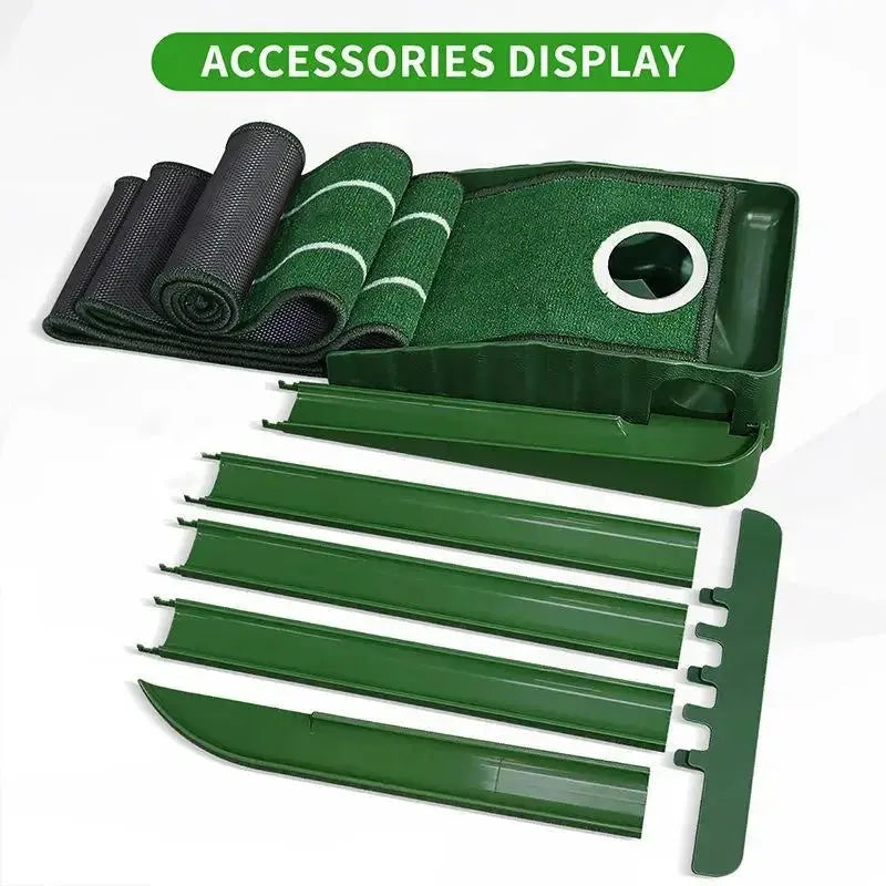 Mini tappetino da golf verde Putter portatile per pratica di golf per interni ed esterni PM015 - My Hashtag Shop