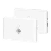 LED Motion Sensor Night Light, 3-Mode Stair Lamp, Battery Powered Dimmable Lighting, for Indoor Bedroom Closet Camping Decor Gift HASHTAG