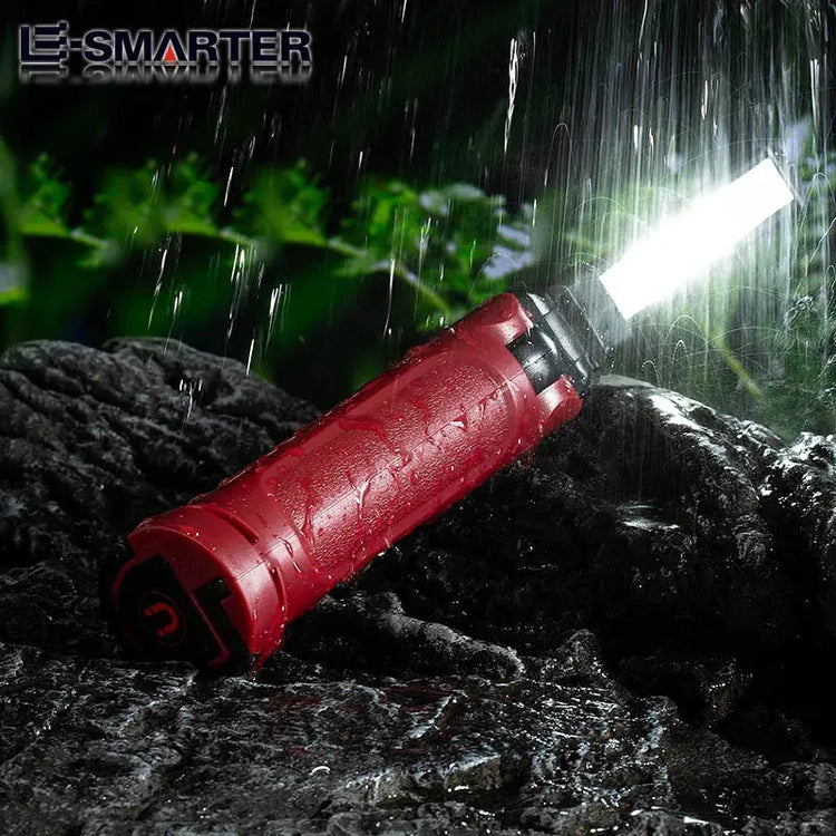 Lampada da lavoro a LED COB Torcia pieghevole ricaricabile Illuminazione da campeggio per riparazioni auto Lampade portatili con gancio magnetico - My Hashtag Shop