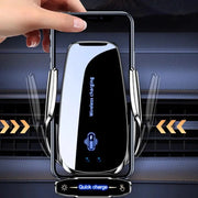 Caricabatterie wireless per supporto per telefono cellulare per auto Supporto per supporto per auto mobile Montaggio automatico a induzione elettrica automobilistica HASHTAG