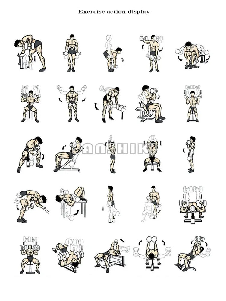 Set manubri rotondi regolabili, seconda generazione, aumento 2 kg, 24 kg, 36 kg, fitness, appena aggiornato - My Hashtag Shop