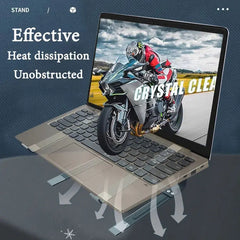 Supporto per laptop per scrivania Riser per computer in metallo Supporto stabile e pesante Ascensore per laptop ergonomico per computer portatile da 12-17,3 pollici HASHTAG