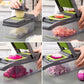 Tritatutto per verdure multifunzionale Tritatutto per cipolla Manico Griglia per alimenti Chopper per alimenti Cucina Affettatrice per verdure Dicer Cut - My Hashtag Shop
