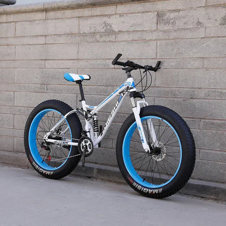 Mountain bike per adulti fuoristrada Beach4.0Pneumatico grande Doppia assorbimento degli urti Bicicletta a velocità variabile per studenti e studentesse - My Hashtag Shop