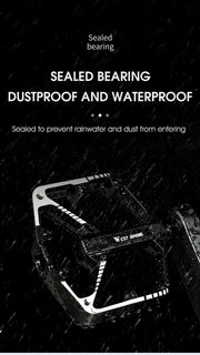WEST BIKING DU Cuscinetto Pedale per bicicletta Pedale da ciclismo antiscivolo Pedale per bici da strada MTB ultraleggero in lega di alluminio Accessori per bici HASHTAG
