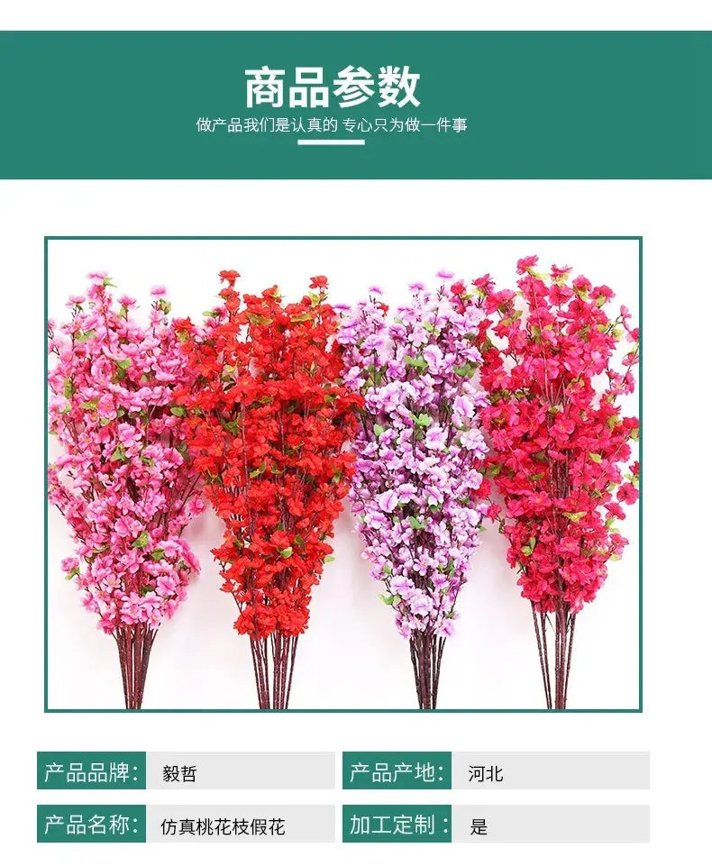Artificial Peach Blossom Spring Flowers Liebe - Making Life Easier