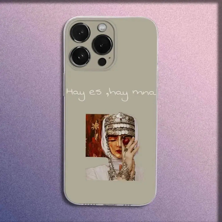 Custodia per telefono armeno Dedo Babo A-Artsakh per iPhone 16,15,14,13,12,11 Plus,Pro,Max,XR,XS,Plus,E,Mini Cover trasparente - My Hashtag Shop