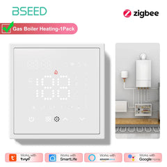 BSEED Zigbee Caldaia Elettrica/Acqua/Gas Riscaldamento a Pavimento Sensore Touch Termostati Intelligenti Tuya Vita Intelligente Alexa Controllo Telaio in Plastica HASHTAG