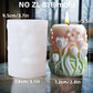 Silicone Mold Flower Lavender Gypsum Cylindrical Candle Making Liebe - Making Life Easier