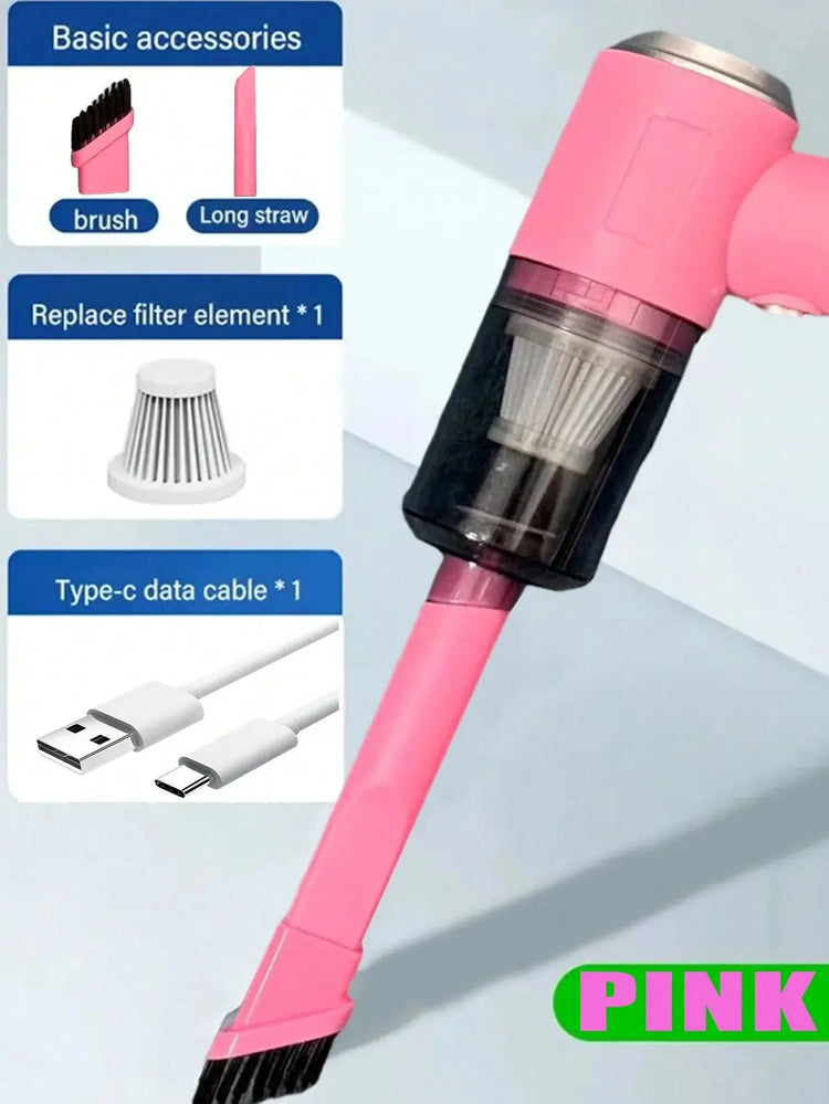 Aspirapolvere combinato 3 in 1 con aspirazione e soffiaggio integrati, ricarica USB, aspirapolvere per piccole auto - My Hashtag Shop