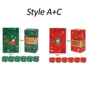 Christmas Gift Box DIY Folding Paper Boxes Money Pop-Up Birthday Wedding Surprise Bounce Box Explosion Red Envelope Gift Box Set HASHTAG