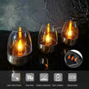 LED Solar Candles Rechargeable Flameless Night Light for Wedding Party Garden Decorations Waterproof Outdoor Solar Candle Lamp HASHTAG