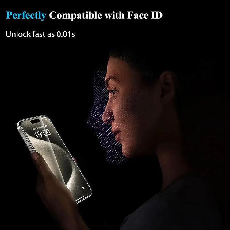 4 pezzi di vetro temperato per iPhone 16 15 14 13 12 11 Pro Max protezione dello schermo per iPhone 7 8 Plus X XS Max XR pellicola protettiva in vetro - My Hashtag Shop