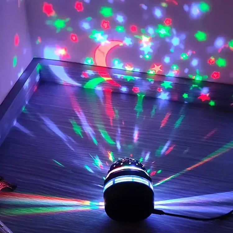 Luci notturne a LED per cielo stellato Lampada per proiettore USB Palla magica Stella lunare Luci natalizie Decorazioni per l&