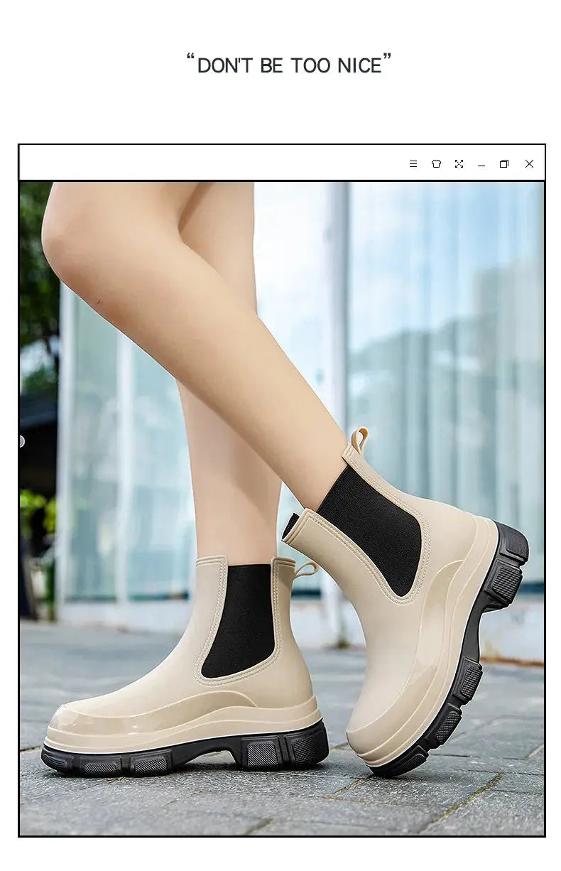 2025 New Rubber Rain Shoes Outdoor Anti-slip Waterproof Garden Shoes Liebe - Making Life Easier