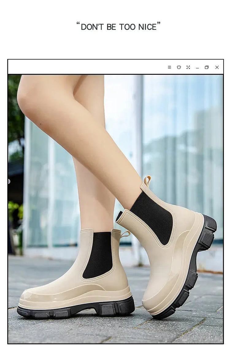2025 New Rubber Rain Shoes Outdoor Anti-slip Waterproof Garden Shoes Liebe - Making Life Easier