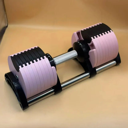 Set manubri rotondi regolabili, seconda generazione, aumento 2 kg, 24 kg, 36 kg, fitness, appena aggiornato - My Hashtag Shop